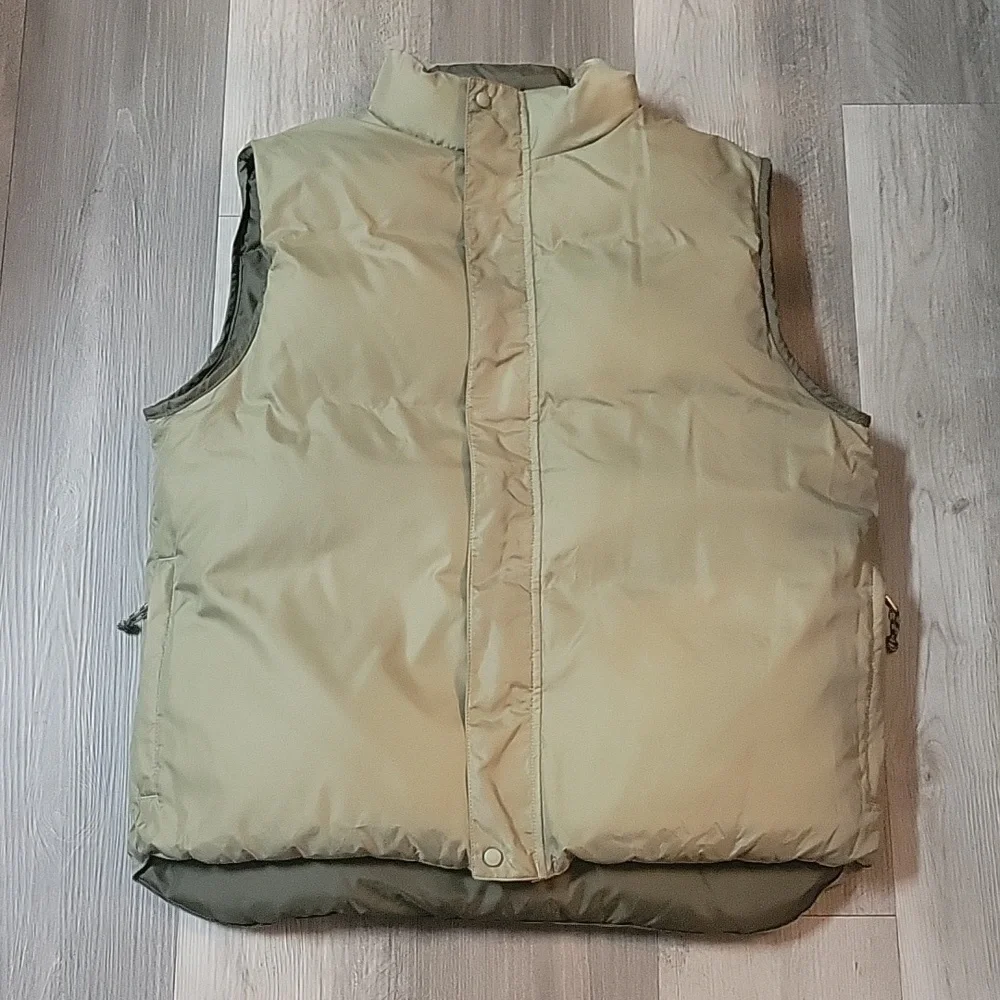 L.L. Bean 2 tone reversible Green Puffer Vest